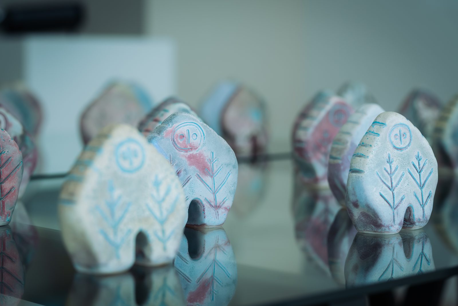 Sculpture No.1 Shiro Ao by Hiroshi Iguchi vol.2 at WHITE/BLUE