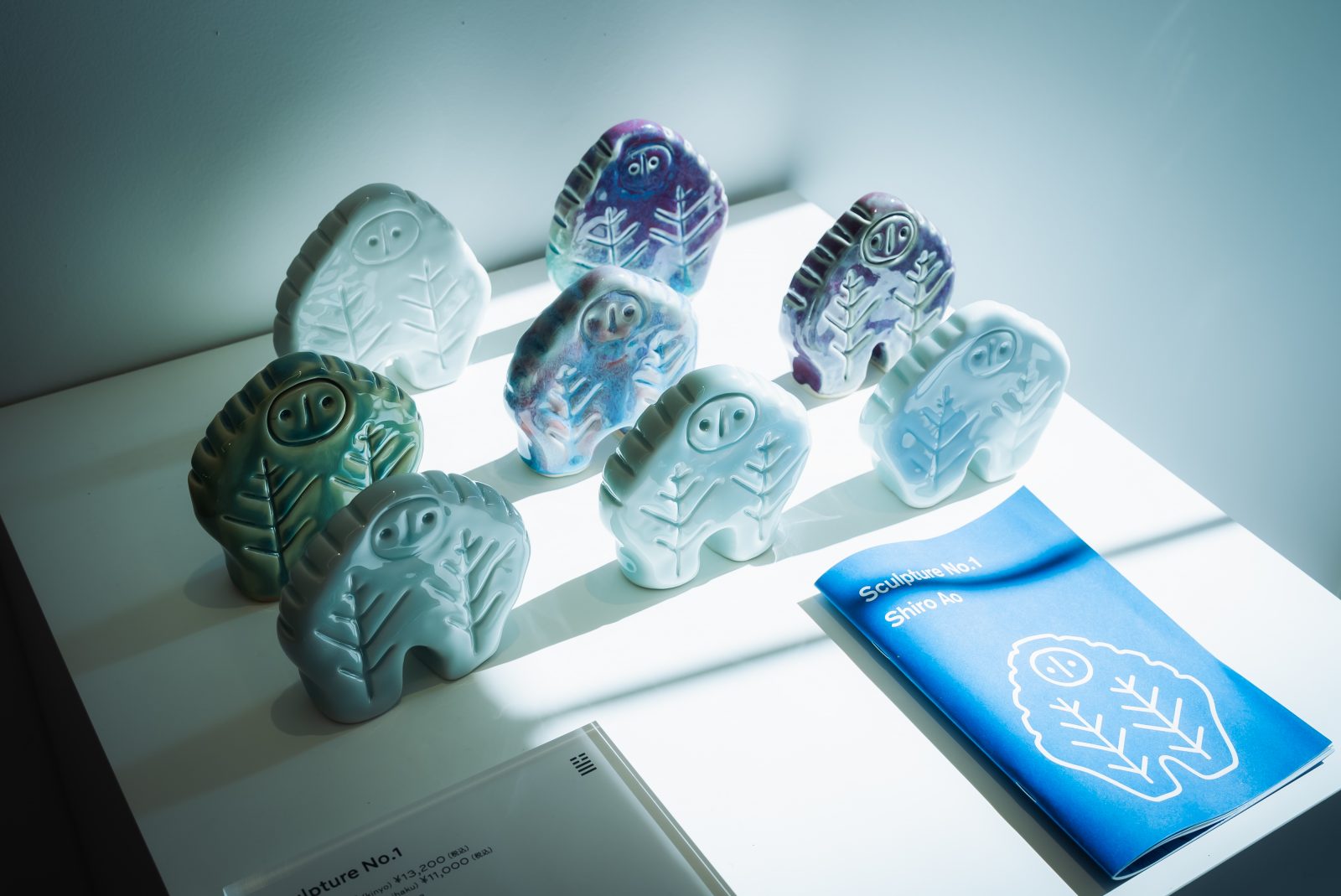 Sculpture No.1 Shiro Ao by Hiroshi Iguchi vol.2 at WHITE/BLUE